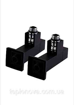 Крани Чорні для рушникосушки LUX Solomon 1/2" Black LUX Чернівці