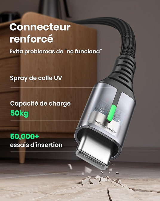 Зарядний кабель INIU USB - Type C 0,3м Луцьк - фото 3