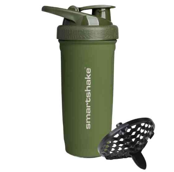 Шейкер спортивний SmartShake металевий Reforce Stainless Steel 30oz/900ml Army Green Кам'янське