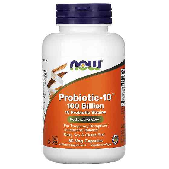 Пробіотики-10 Now Foods Probiotic-10 60 раст капс Київ
