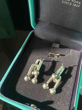 Тиффани серьги Hardwear / Tiffany серьги напыление серебро / упакована в мешочек Tiffany Одесса