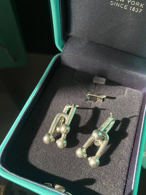 Тиффани серьги Hardwear / Tiffany серьги напыление серебро / упакована в мешочек Tiffany Одесса - изображение 5