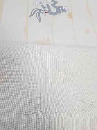 Обои виниловые на флизелине AdaWall Ada Kids метровые детские герои Луни тюнз комиксы зайцы на песочном фоне Киев