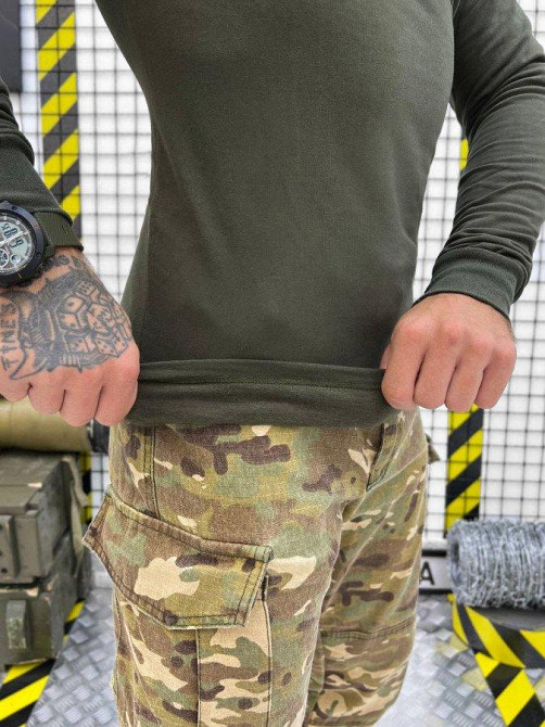 Гольф с начесом олива мужской теплый Одесса - изображение 4