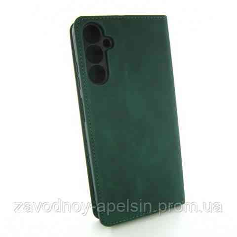Чехол книжка Samsung A14 A145 A146 Защита камеры (зеленый) Одесса