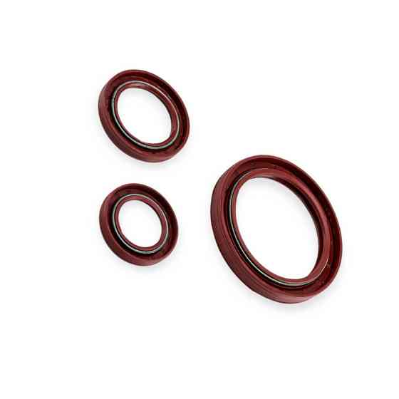 Сальник ЗАЗ 1102 Таврія (к-кт 3 шт) червоний колінвала Мукачево