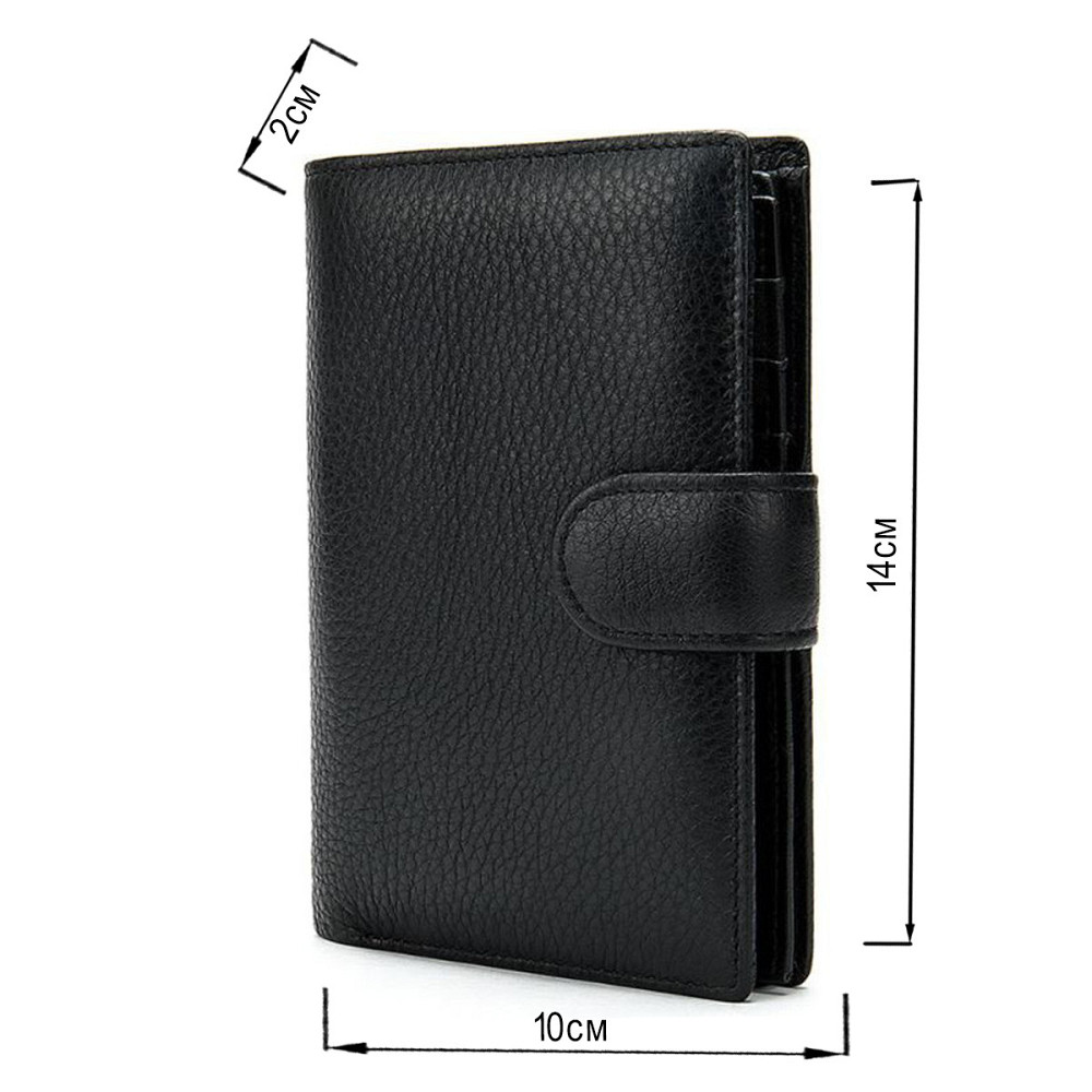 Кошелек унисекс Vintage 14927 Черный Киев - изображение 3