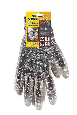 MASTERTOOL Рукавички безшовні трикотажні MASTERTOOL "Орхідея" з поліуретановим покриттям долоні Киев