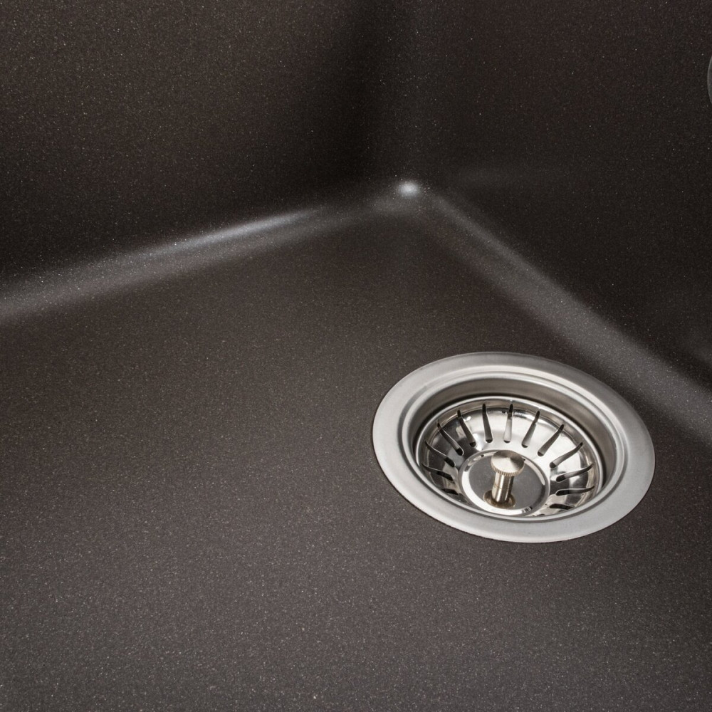 VALESO Гранітна мийка для кухні VALESO VERONA 7850 матова Темна скеля Киев - изображение 5