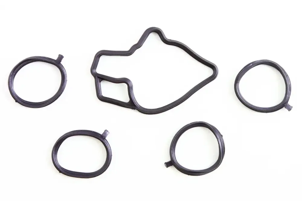 Прокладка коллектора 2112 впускного дрос. заслонки + газового канала РезТехПром черная (5 шт.) Винница - изображение 1