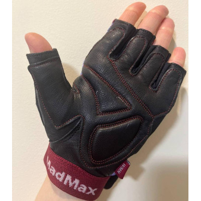 Рукавички для фітнесу MadMax MFG-911 Nine-eleven Black/perpito L (MFG-911-PEP_L) Вінниця - фото 3