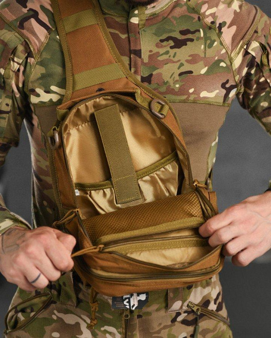 Нагрудна сумка Silver Knight кайот РА4978 Одеса - фото 6