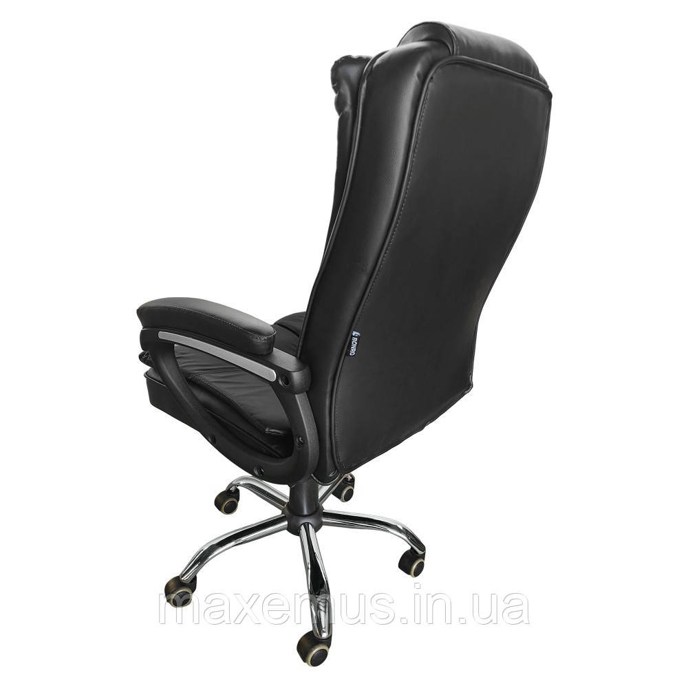 Кресло офисное Bonro B6-1 2 черное на колесах компьютерное операторское кресло экокожа для дома и офиса Мостиска - изображение 6