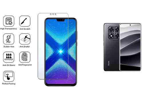 Защитное стекло NeoGlass для Xiaomi Redmi Note 14 Pro, 14 Pro 5G – ультрапрозрачное и устойчивое Киев