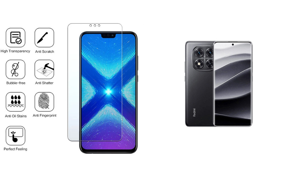 Захисне скло NeoGlass для Xiaomi Redmi Note 14 Pro, 14 Pro 5G – надпрозоре та стійке Київ - фото 4