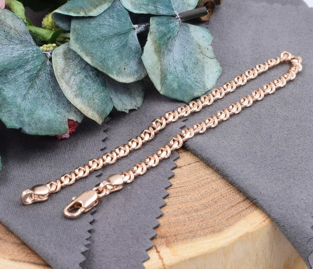 Браслет Xuping Грецький плоский 40301, довжина 21см, ширина 4мм, позолота РО Київ - фото 1