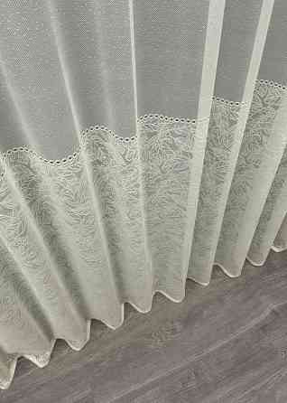 Тюль жаккард цвет молочный 1667т Киев