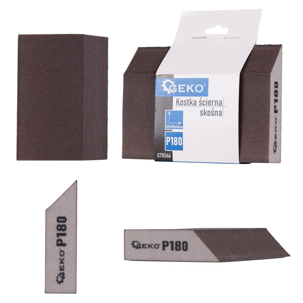 Шліфувальна губка "GeKo" трапеція 125х90х25мм P180 Киев - изображение 1