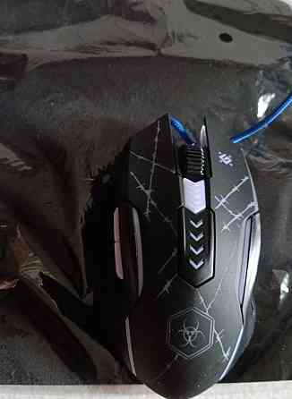 Миша ігрова Defender Forced GM-020L + коврик Black. Харьков