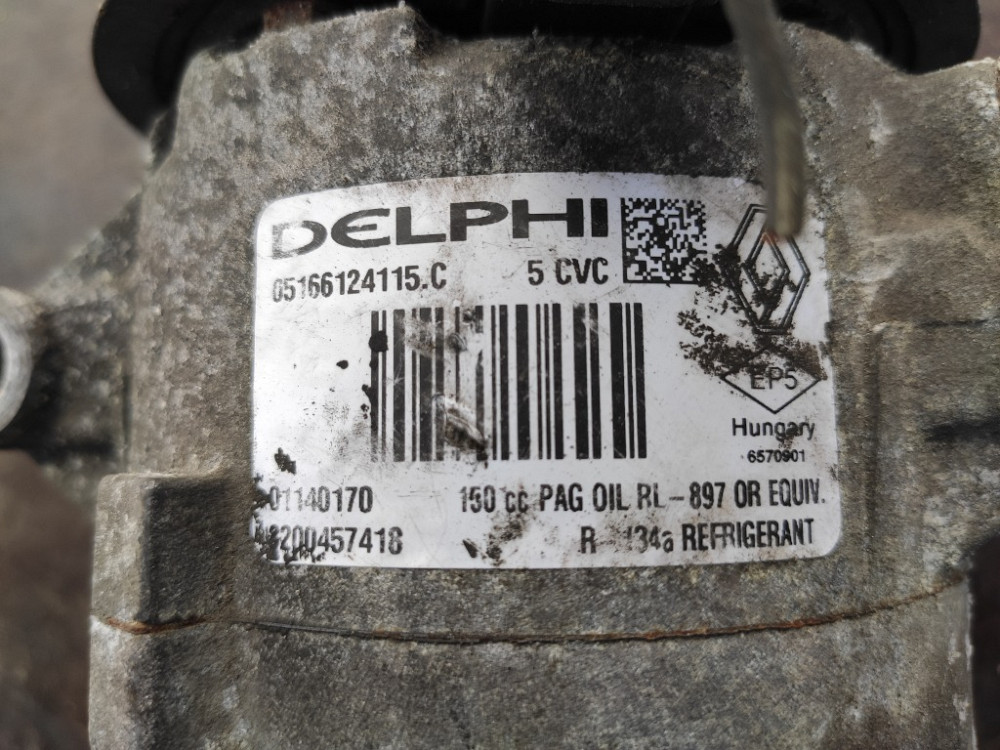 Компресор кондиціонера Renault Scenic 1.5 dci 2003-2009 (8200457418) Ковель - фото 5