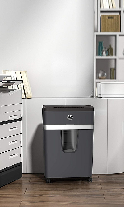 Знищувач документів HP Pro Shredder 12MC, A4, 80g х 12 листів, 2*15, 25 л, P-5 Винница - изображение 4