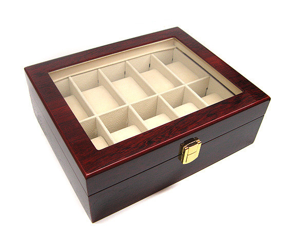 Скринька для годинника дерев'яна 10 відділень Rothenschild Київ - фото 1