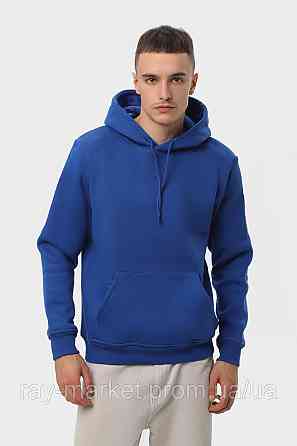 Худі чоловіче базове утеплене RAY BASIC волошкове (U0401M-Royal Blue) Київ