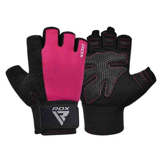 Рукавички для фітнесу RDX W1 Half Pink Plus S Кам'янське