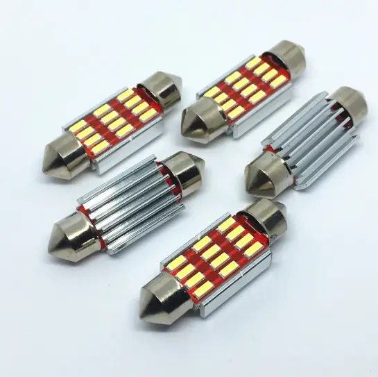 LED C5W C10W 39мм, 12 SMD 4014, з обманкою Canbus, білий, лампа для салону авто і номера Київ - фото 5