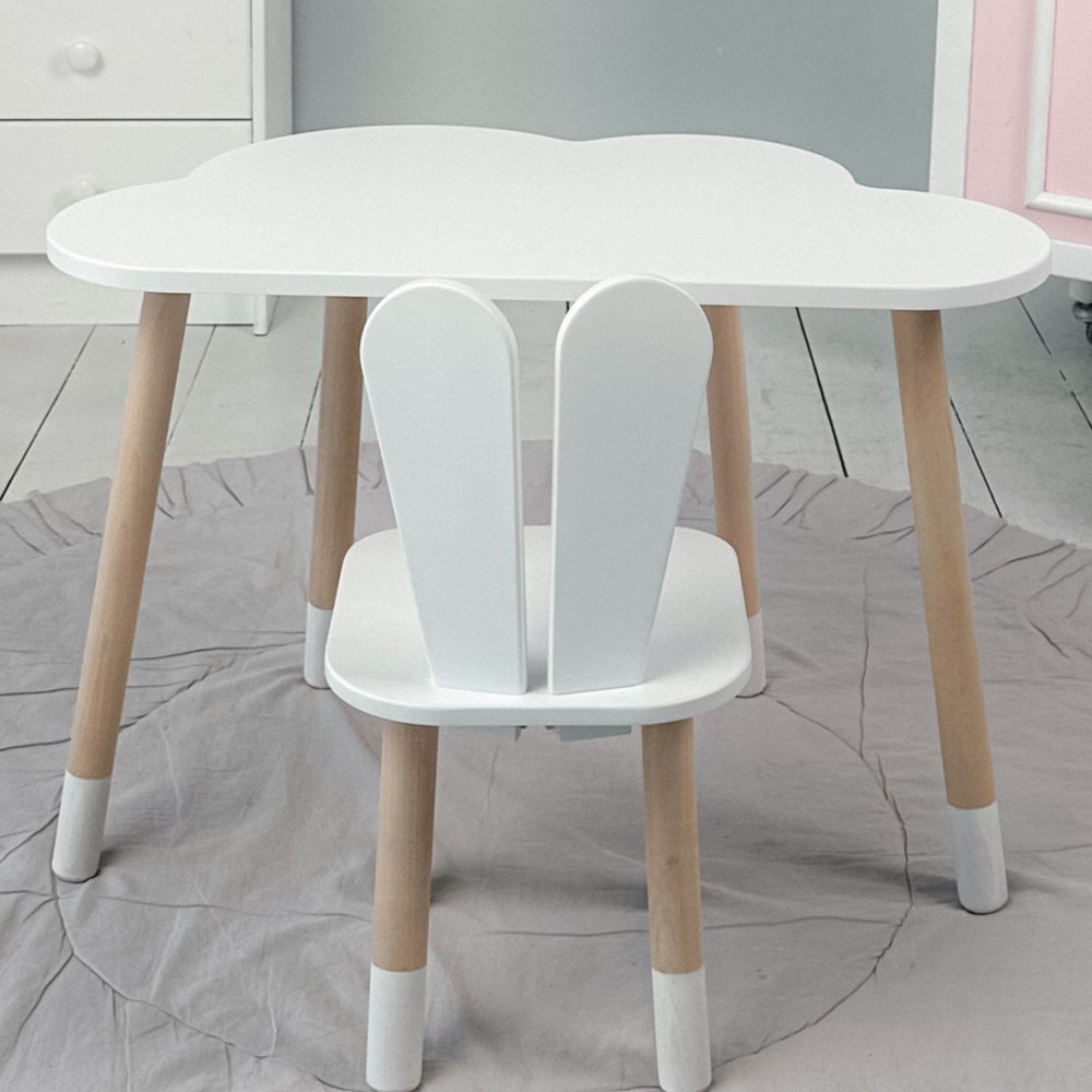 Дитячий меблевий набір: стіл-хмарка та стілець-зайчик Київ - фото 10