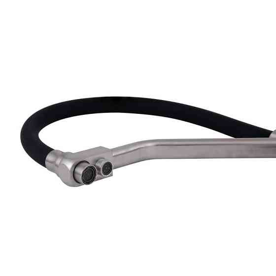 Змішувач для кухні Lidz Aria 020F3 з гнучким виливом та підключенням до фільтру LDARI020F3BNK37647 Black / Nicke Київ