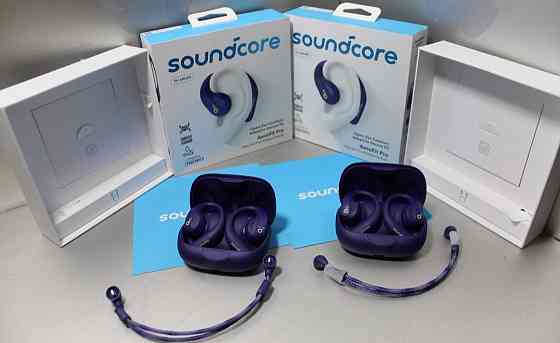 Наушники TWS Anker Soundcore Aerofit Pro Purple. Киев