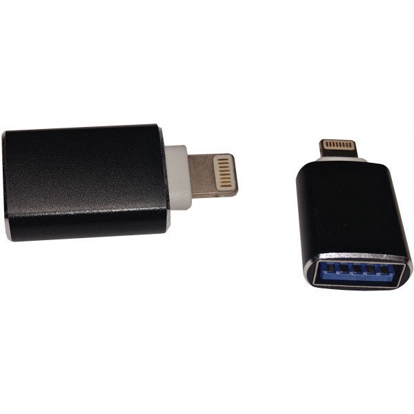 Перехідник OTG Lightning - USB 3.0 AF Black (S0998) Київ - фото 1
