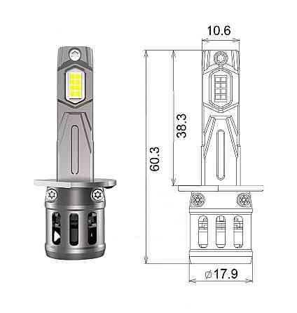 Комплект світлодіодних ламп Qline SA H1 52W 6000K Qline (Small Active) 12V Харків