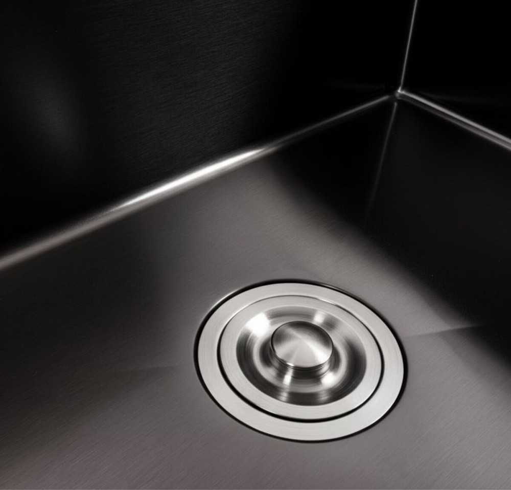 Кухонна мийка 65*45 PVD чорна VALESO Handmade (3,0/1,5) Коломыя - изображение 3