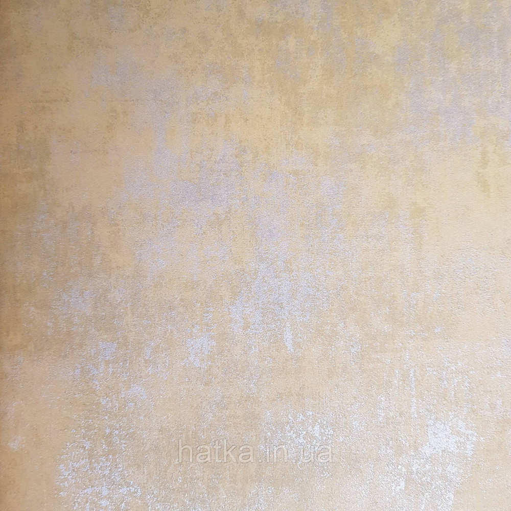 Шпалери флізелінові еко Casadeco Stone 0.53х10 під венеціанську штукатурку яскраво жовті золотисті з перламутром Київ - фото 2
