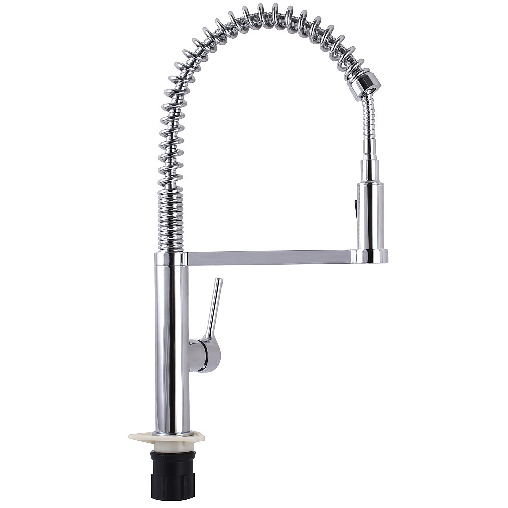 Змішувач для кухні TOPAZ SARDINIA TS-08401-H71 Гнучкий вилив на пружині, з душовою насадкою Тернопіль - фото 5