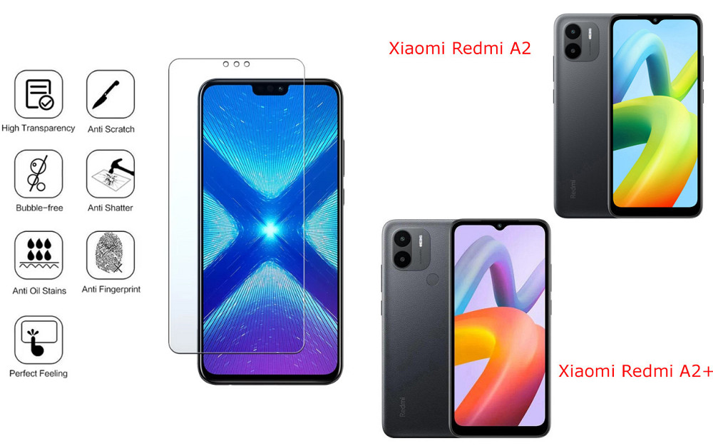 Защитное стекло NeoGlass для Xiaomi Redmi A2, Redmi A2+ – ультрапрозрачное и устойчивое Киев - изображение 4