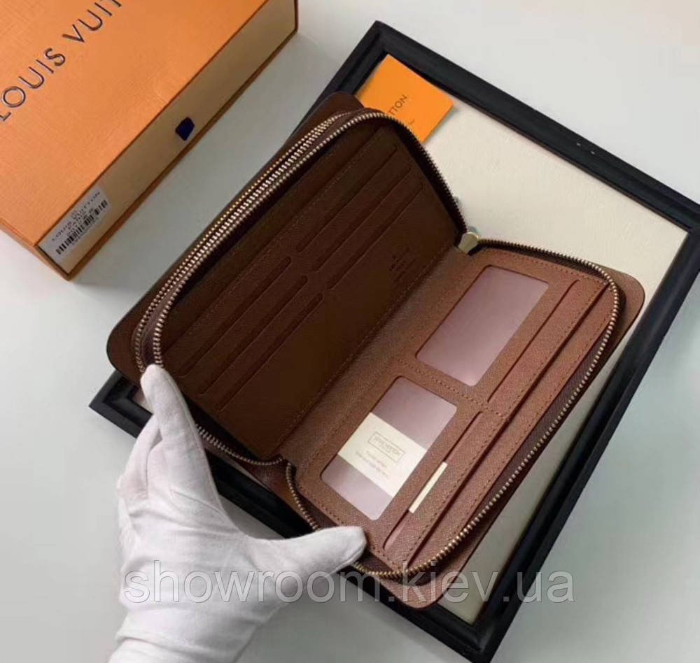 Чоловічий бреновий клатч барсетка LV (2012) dark brown Київ - фото 5