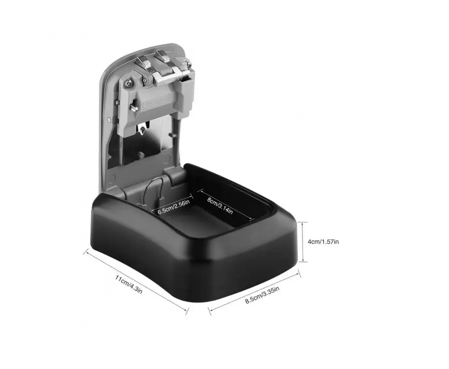 Портативний настінний сейф для ключів з кодовим замком (Чорний) Київ - фото 6