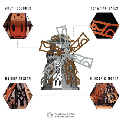 Конструктор Metal Time коллекционная модель Mysterious Mill (MT054) Винница - изображение 3