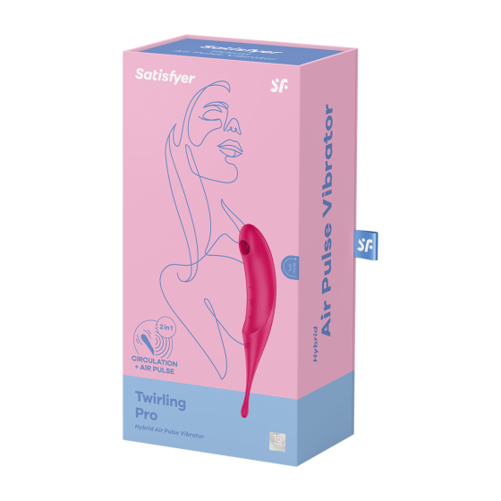 Вакуумний кліторальний стимулятор - Satisfyer Twirling Pro Red Sex Aura Київ