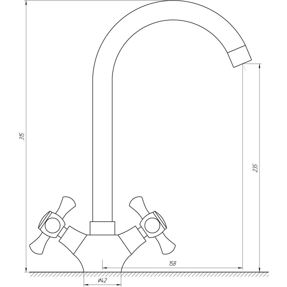Змішувач для кухні DOMINO DKF-204-10-CRUIZE (000013051) Київ - фото 4