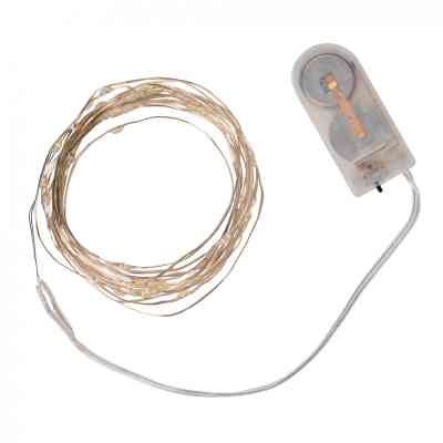 Гирлянда YES! Fun Нить на медной проволоке 40 LED Холодно-белая 4 м Статичная на Батарейках (975028) Винница