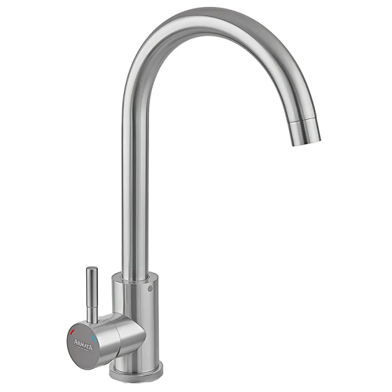 Кухонний змішувач Armata SUS-011(N) з нержавіючої сталі без підведення (CH6485) Харків