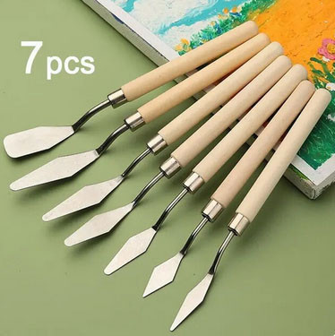 Шпателі для живопису набір 7 шт Київ - фото 1