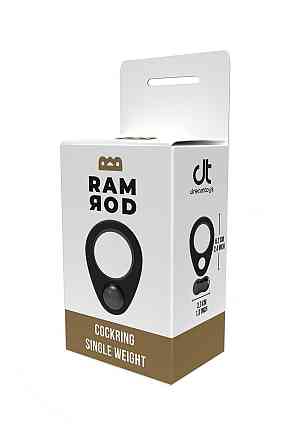 Эрекционное кольцо Dreamtoys RAMROD с утяжелителем, черное Sex Aura Киев