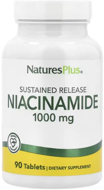 Ніацинамід Natures Plus Niacinamide 1000mg 90 таб Київ - фото 1