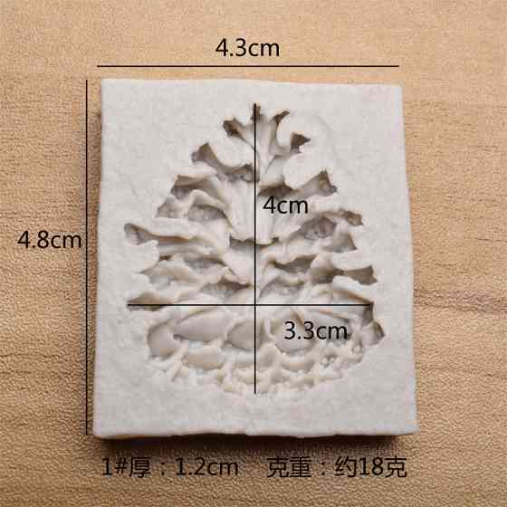 Молд кондитерський Шишка 48 на 43 мм сірий Київ