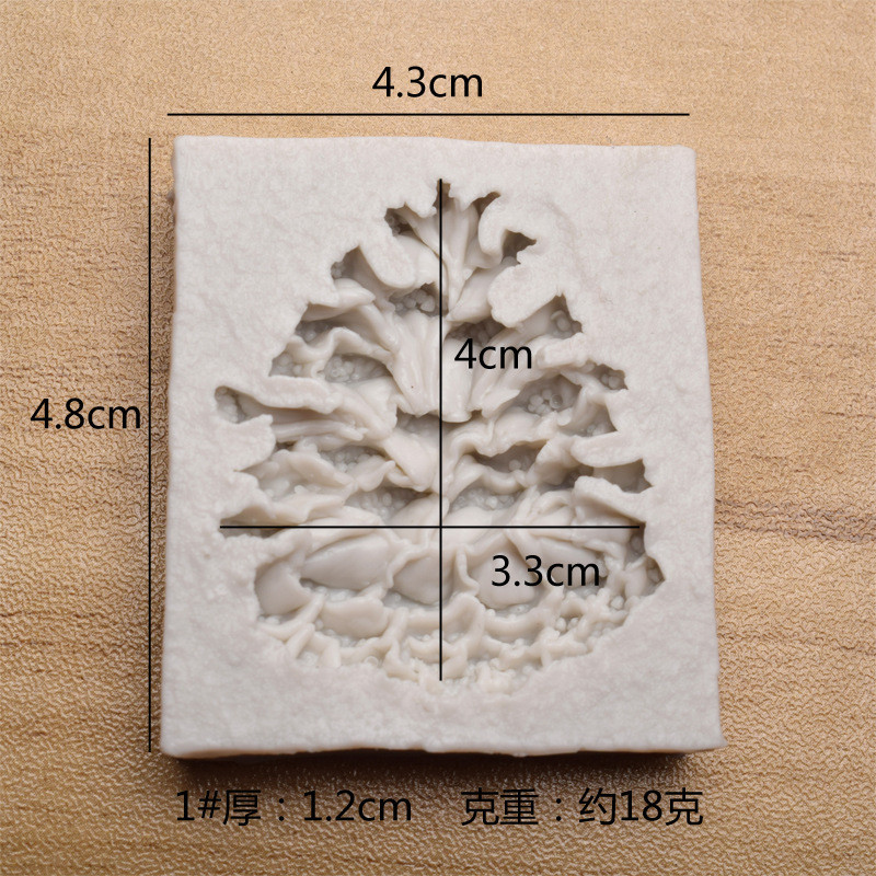 Молд кондитерський Шишка 48 на 43 мм сірий Київ - фото 2